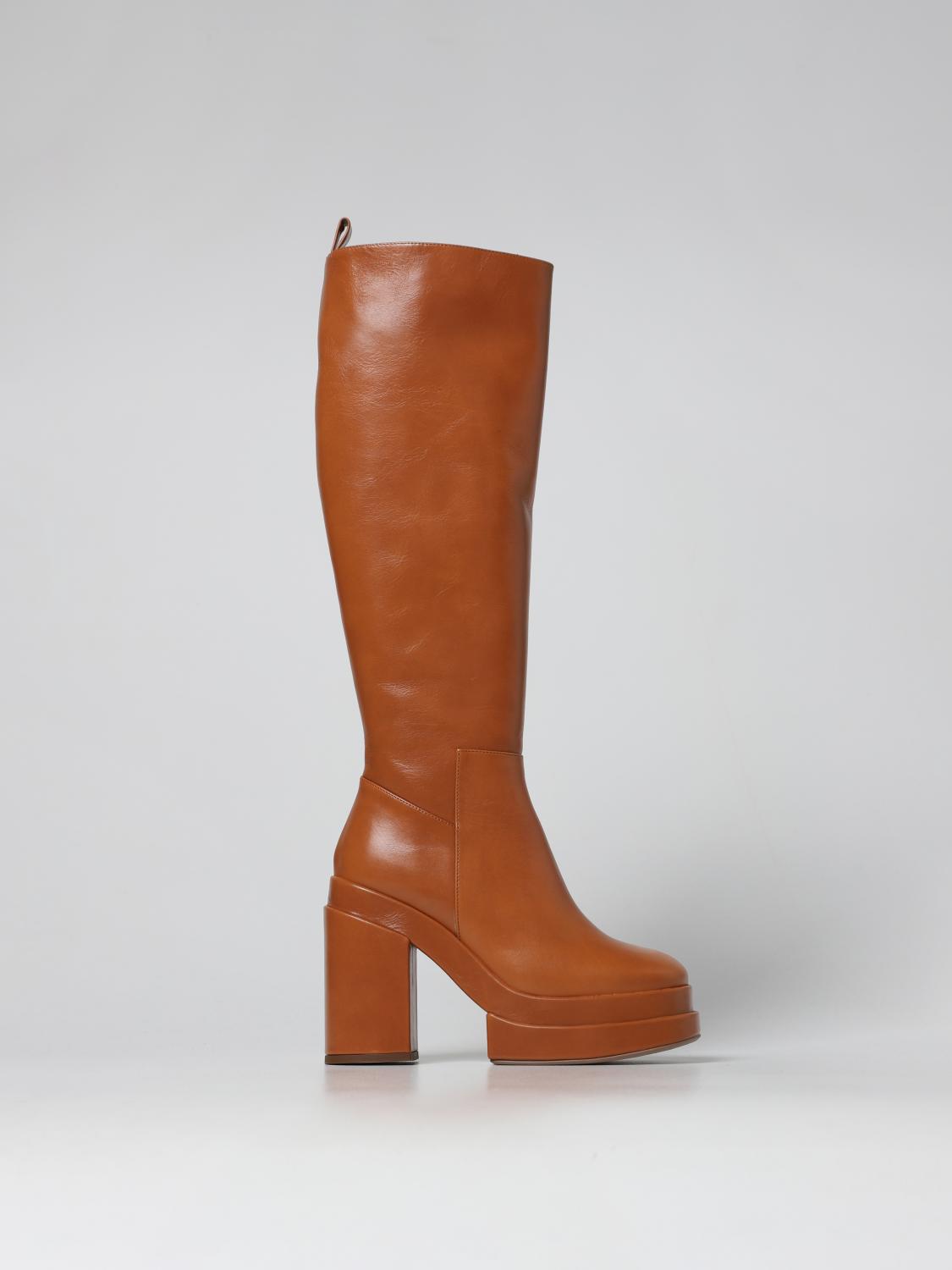 PALOMA BARCELÒ STIVALI: Stivale Saul Paloma Barcelò in pelle, Cuoio - Img 1