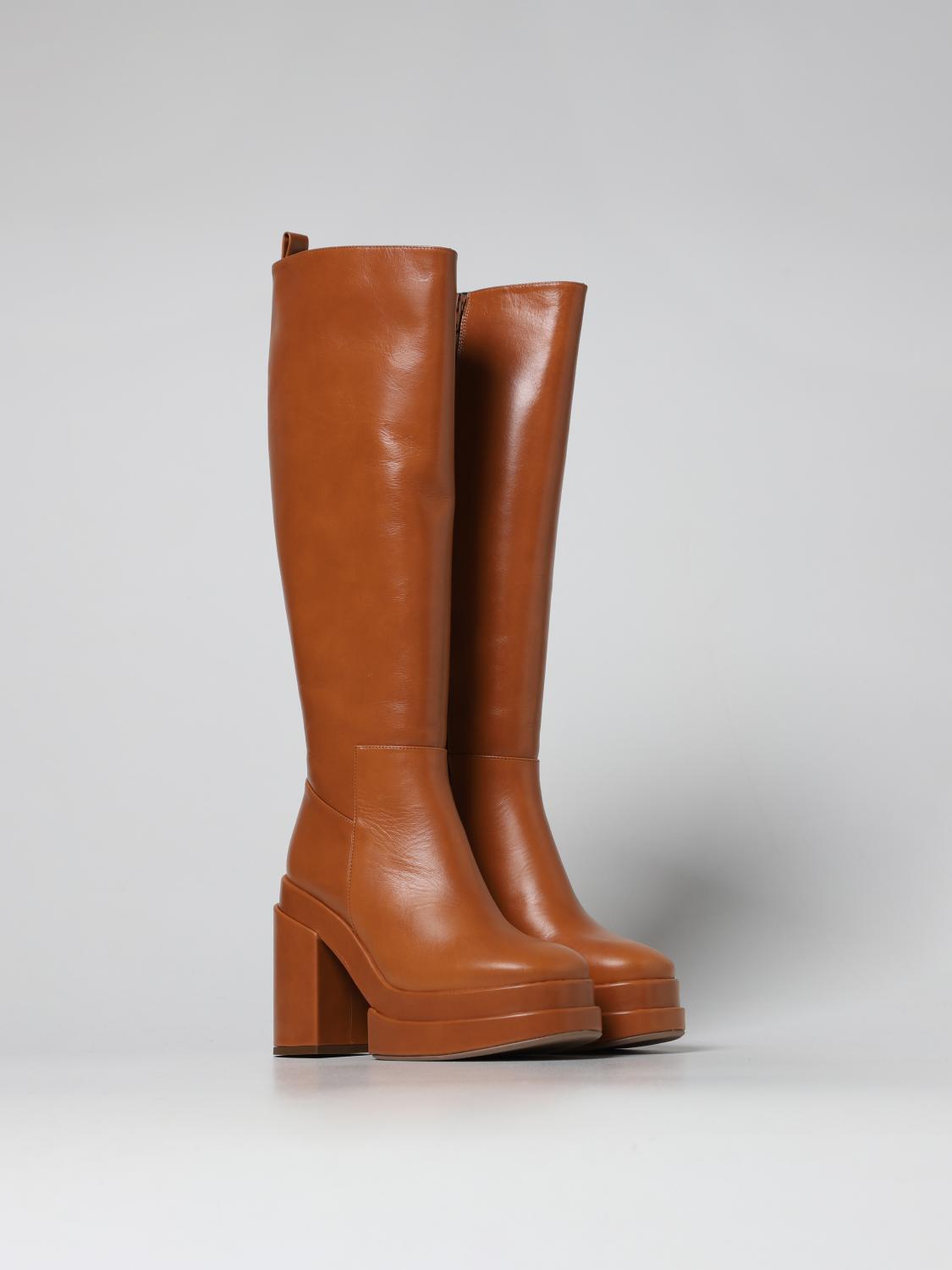 PALOMA BARCELÒ STIVALI: Stivale Saul Paloma Barcelò in pelle, Cuoio - Img 2