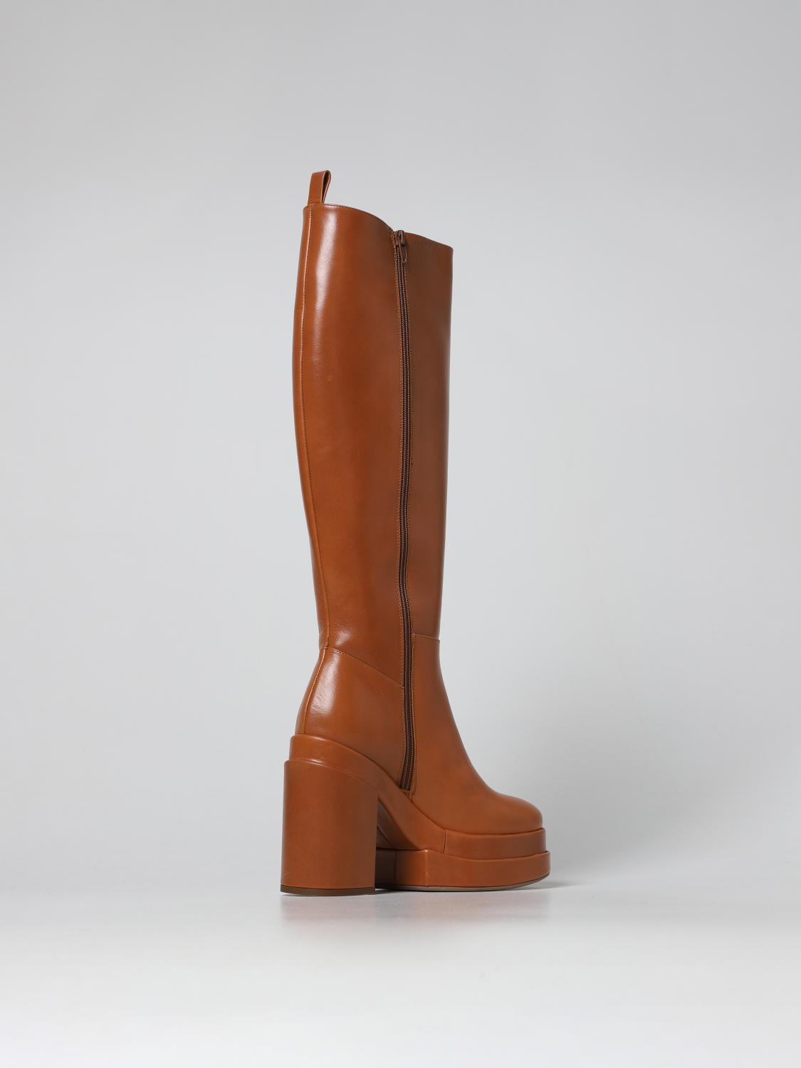 PALOMA BARCELÒ STIVALI: Stivale Saul Paloma Barcelò in pelle, Cuoio - Img 3