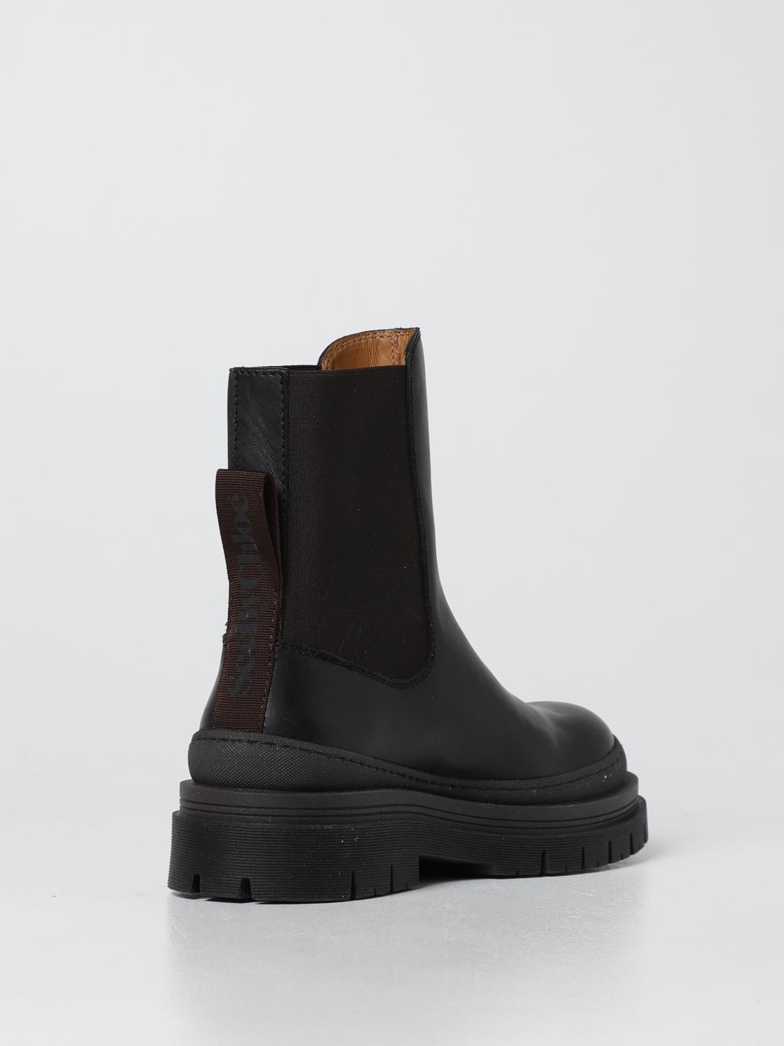 SEE BY CHLOÉ STIVALETTI: Stivaletto Alli See by Chloé in pelle, Nero - Img 3