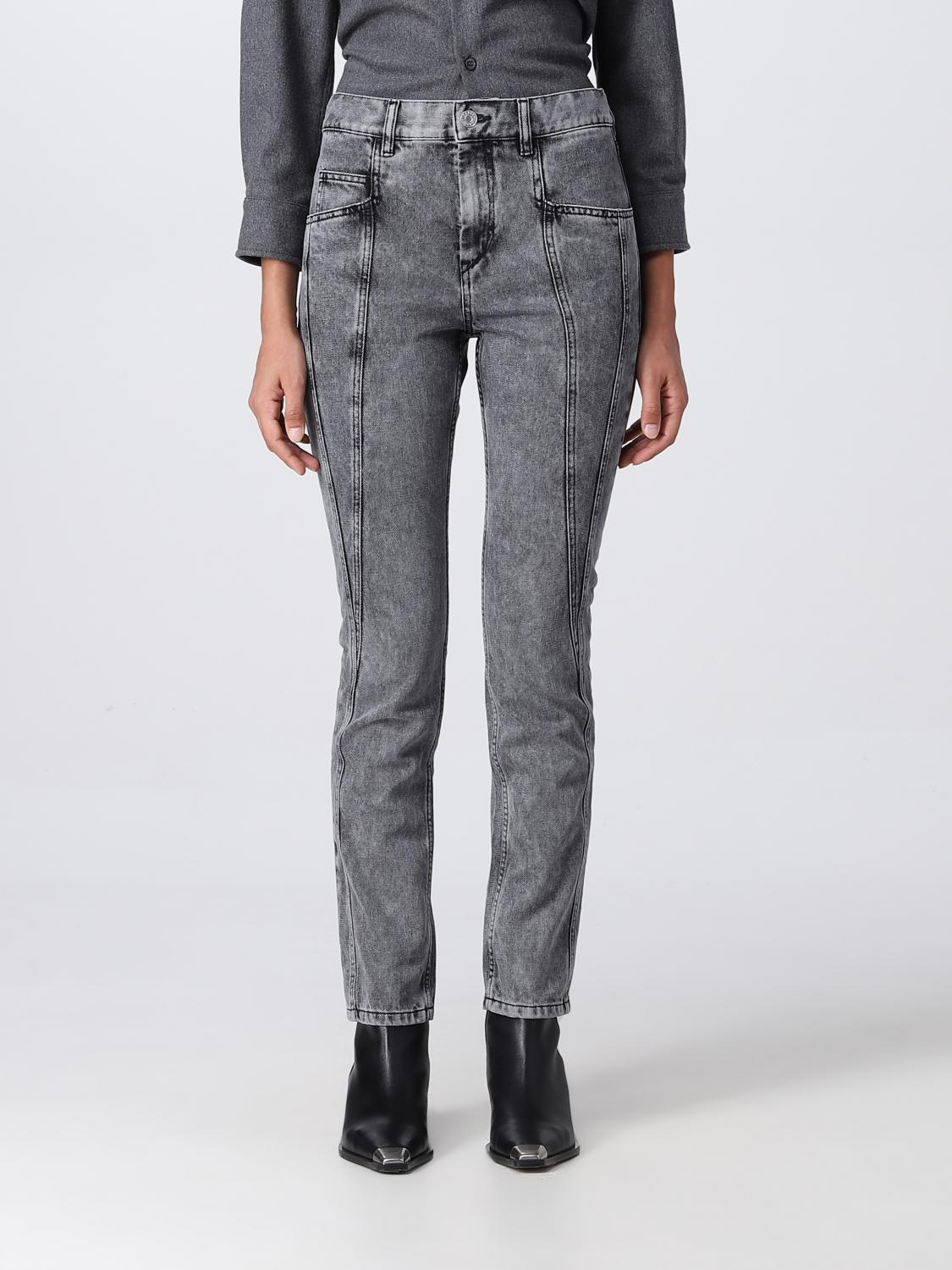 デニム・ジーパン ISABEL MARANT Woman Jeans Grey PA224322H020I 02GY Isabel Marant Outlet: Pants women - Grey | Isabel Marant