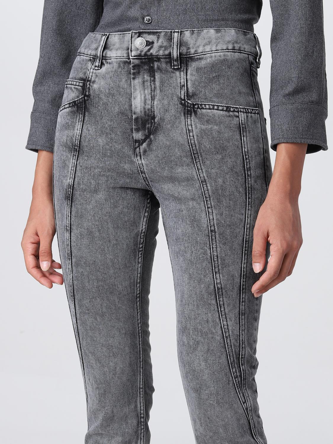 デニム・ジーパン ISABEL MARANT Woman Jeans Grey PA224322H020I 02GY Isabel Marant Outlet: Pants women - Grey | Isabel Marant