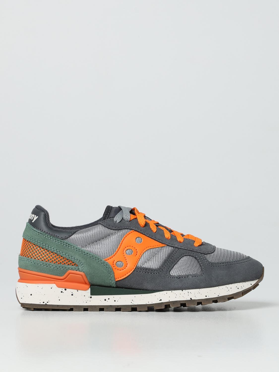 SAUCONY SNEAKERS: Sneakers Shadow Original Saucony in camoscio e mesh, Grigio - Img 1