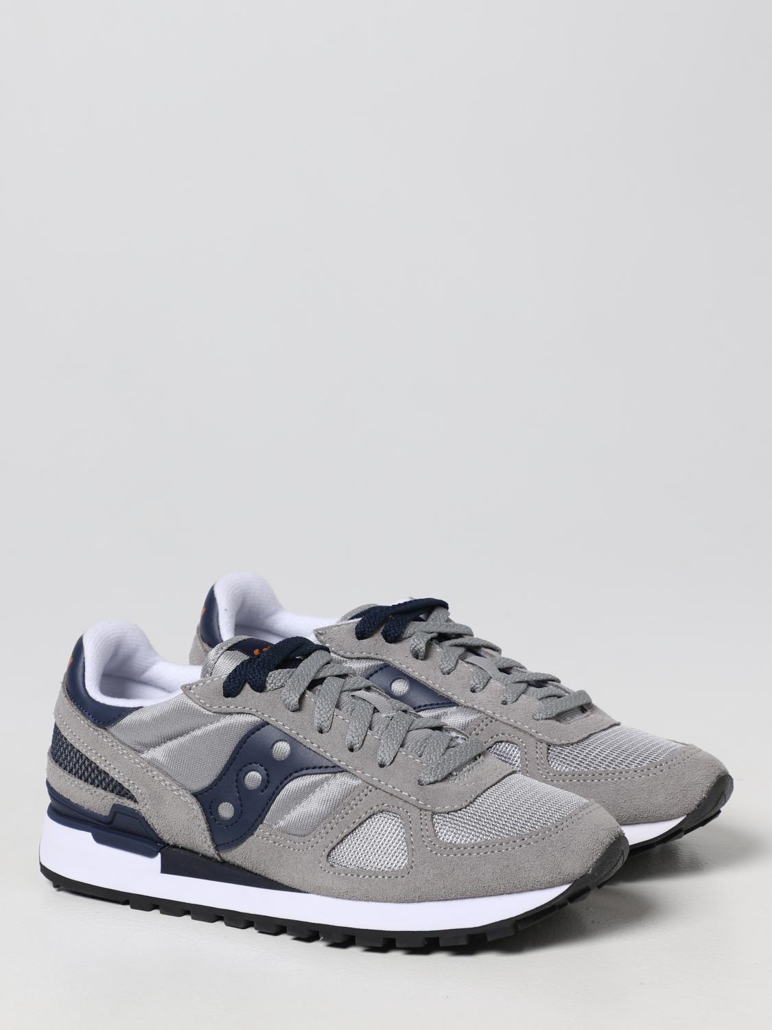 SAUCONY SNEAKERS: Sneakers Shadow Original Saucony in camoscio e mesh, Grigio 1 - Img 2