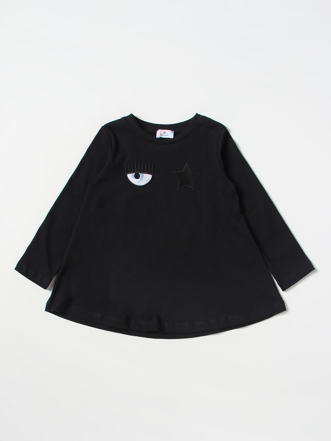 CHIARA FERRAGNI T-SHIRT: T-shirt kids Chiara Ferragni, Black - Img 1