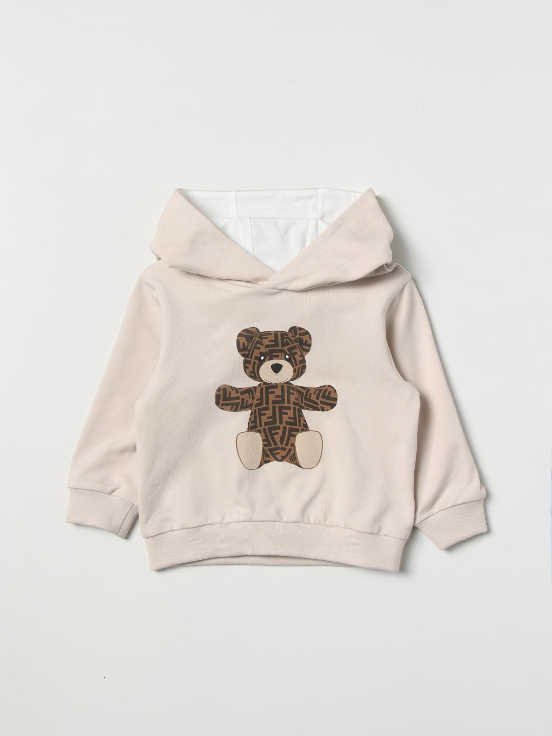 Fendi Kids Boys Sweater In Beige