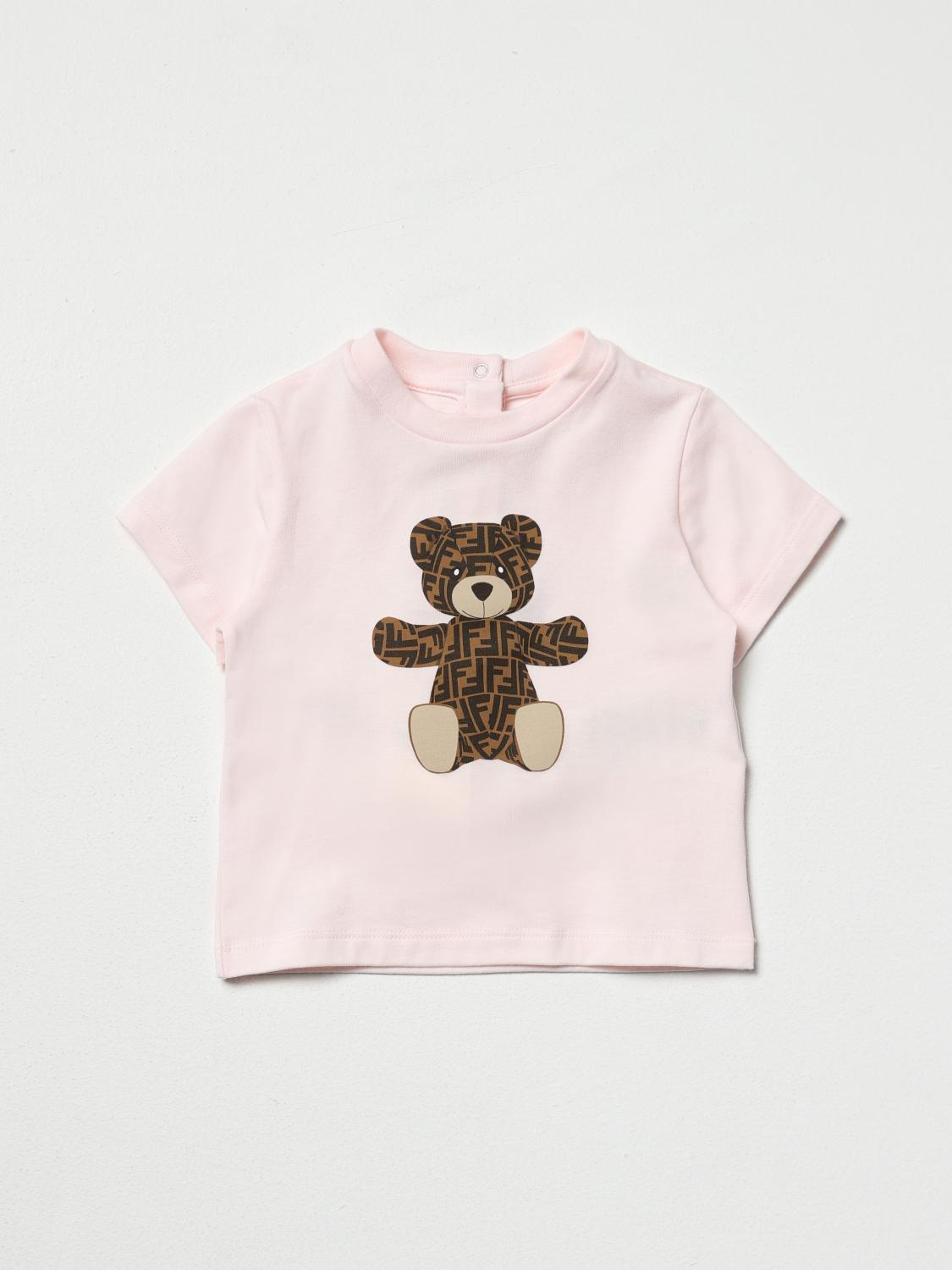 Fendi Baby Boys T Shirt In Navy