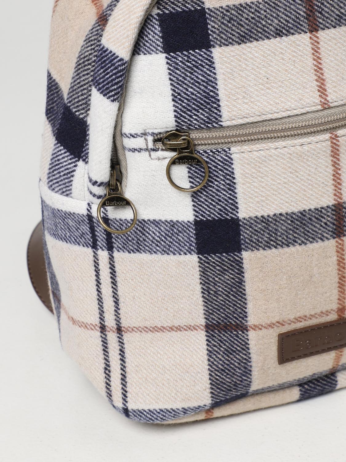 BARBOUR ZAINO: Zaino Barbour in lana, Beige - Img 3