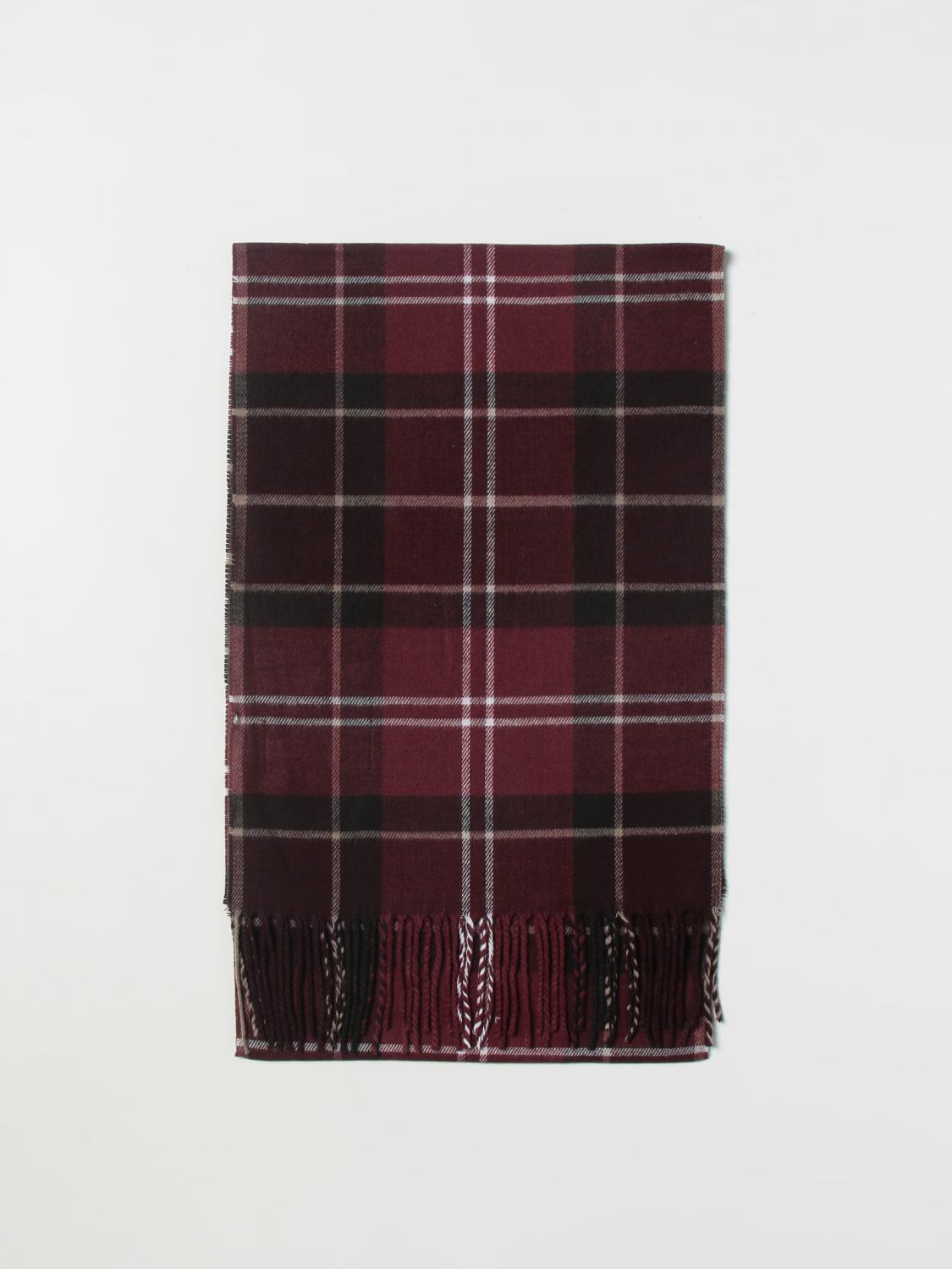 Barbour Sciarpa tartan in lana d'agnello Navy red | Uomo | WP Store