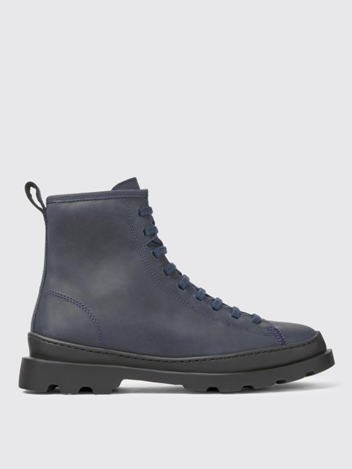 CAMPER: Flat booties women - Blue | Camper flat ankle boots