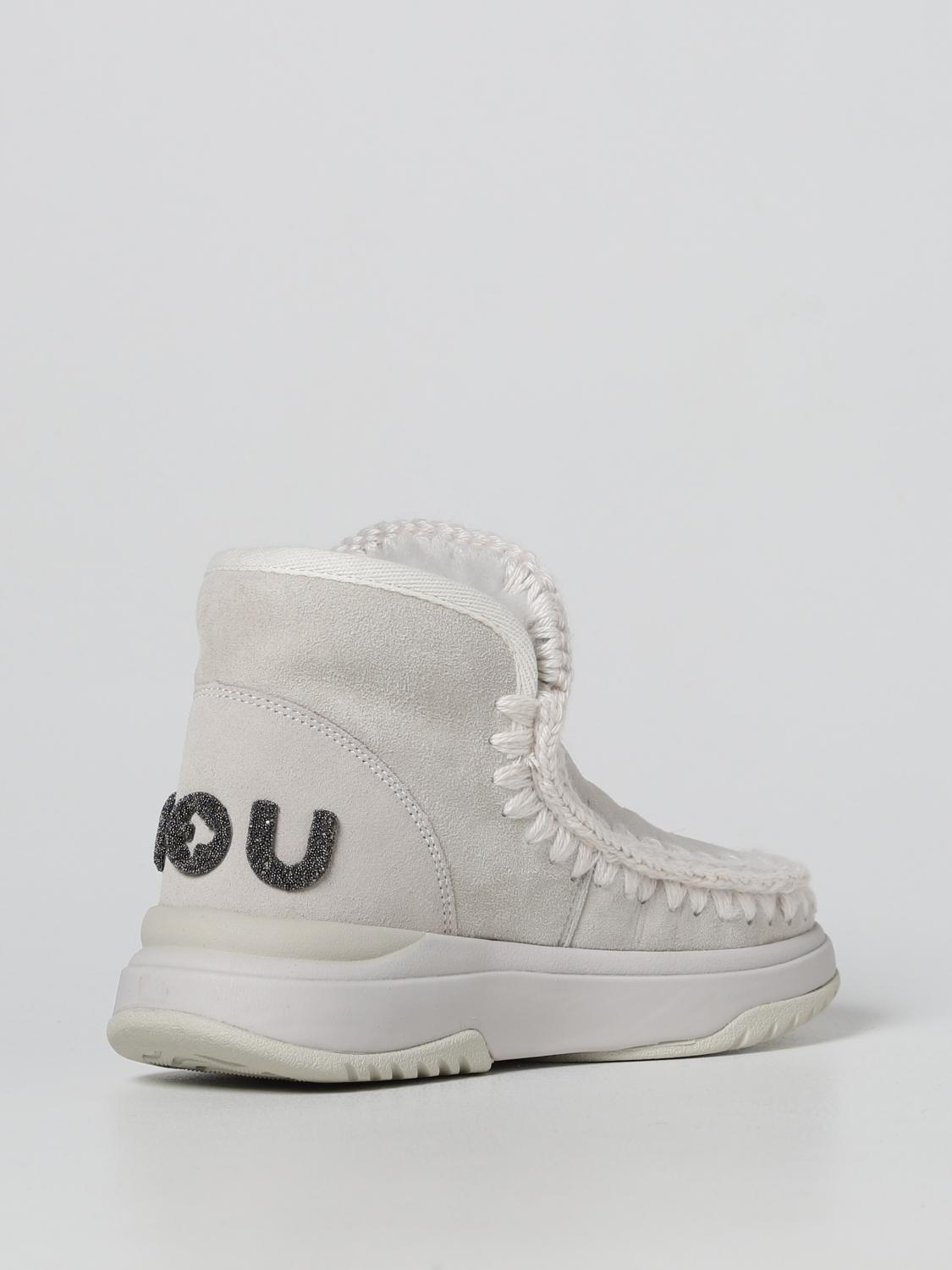 MOU BASKETS: Baskets femme Mou, Argent - Img 3