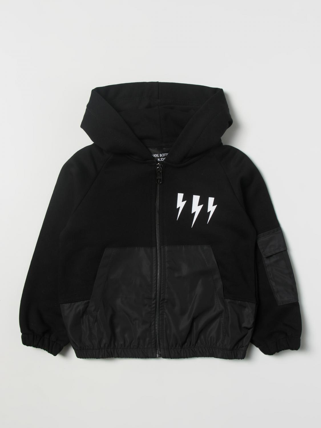 NEIL BARRETT KIDS PULL: Pull enfant Neil Barrett, Noir - Img 1