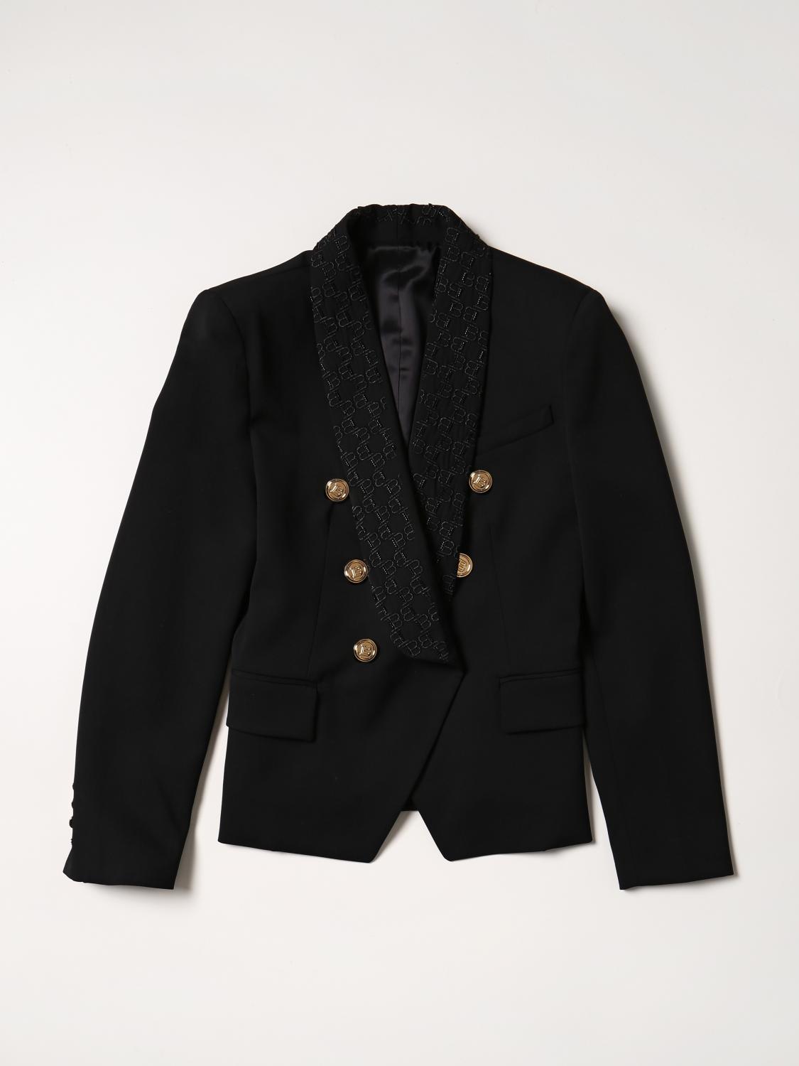 BALMAIN AMERICANA: Chaqueta niños Balmain, Negro - Img 1