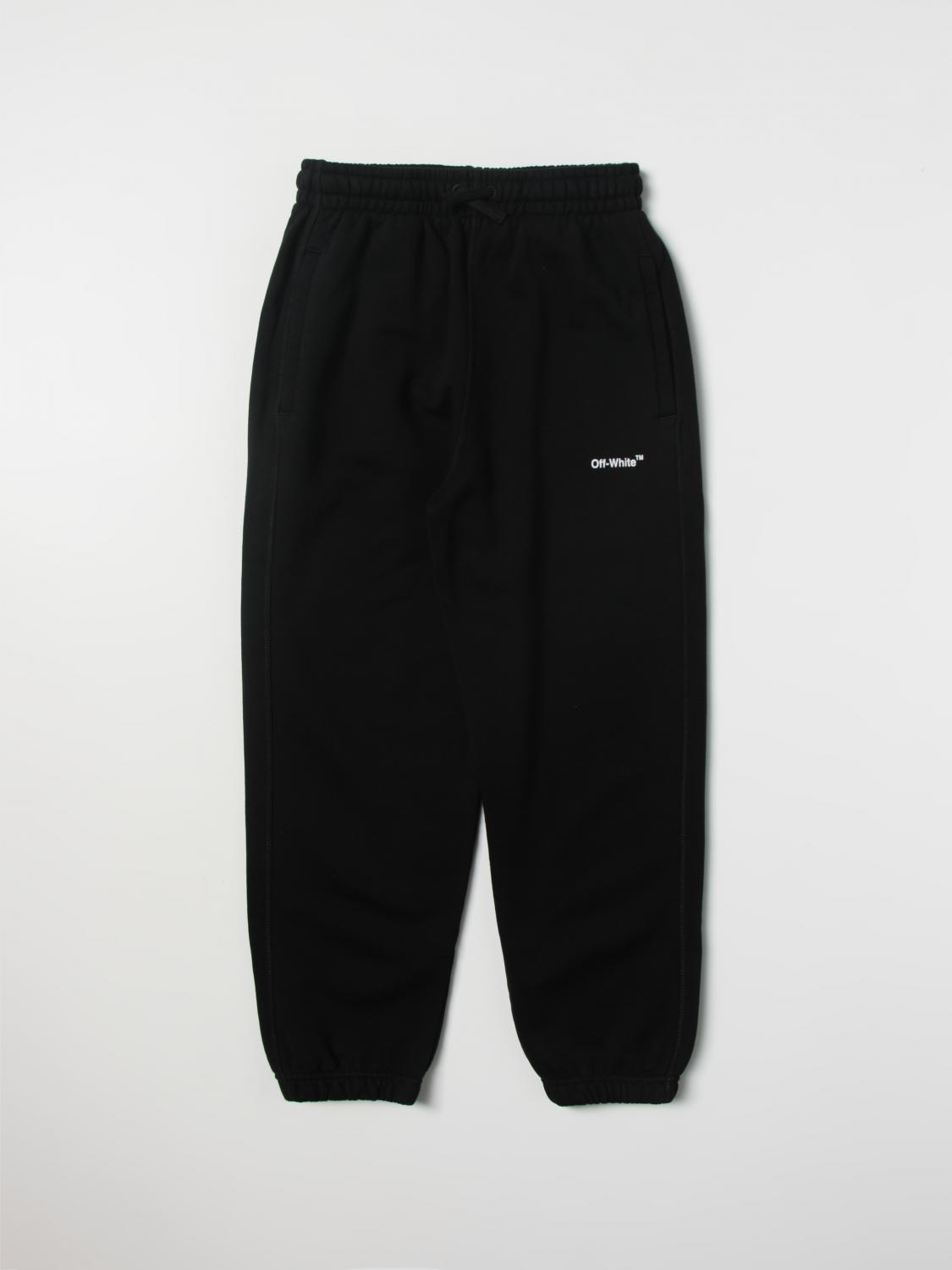 OFF-WHITE KIDS PANTALONES: Monoo niños Off-white, Negro - Img 1