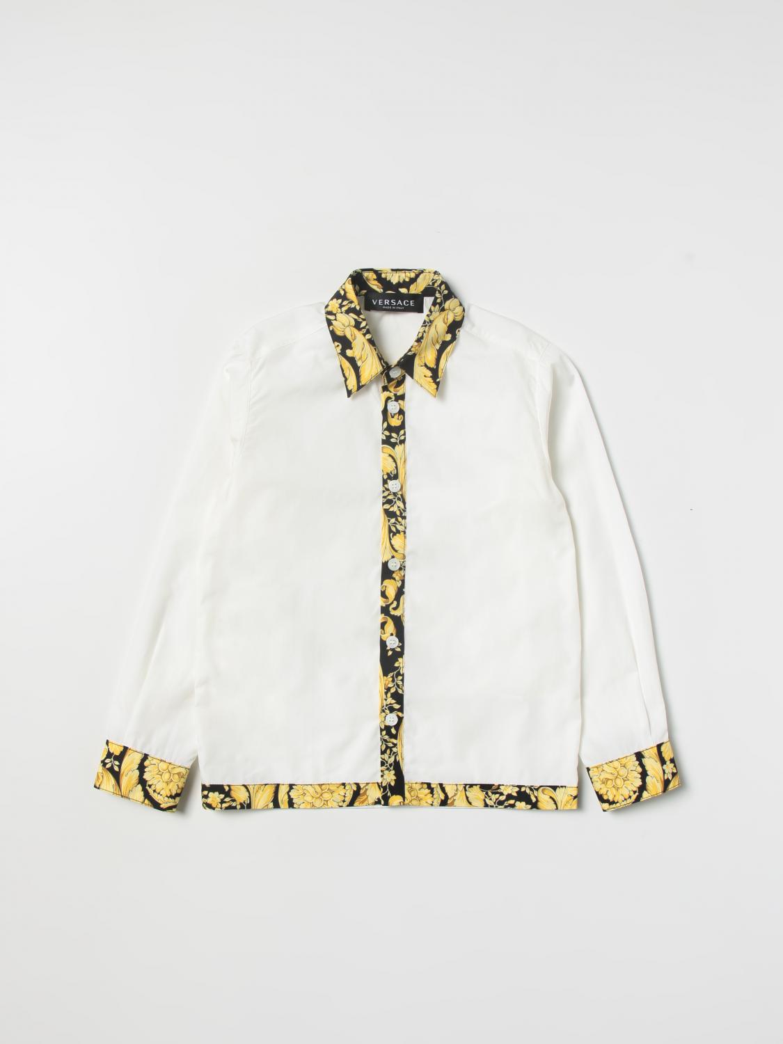 VERSACE CAMISA: Camisa niños Versace Young, Blanco - Img 1