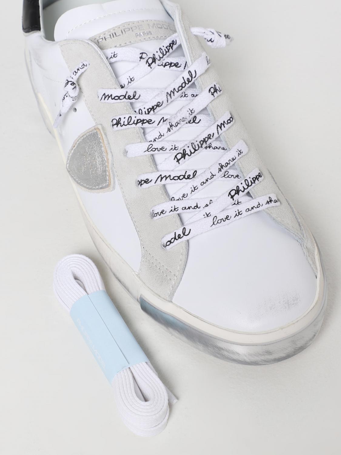 PHILIPPE MODEL BASKETS: Baskets homme Philippe Model, Blanc - Img 4