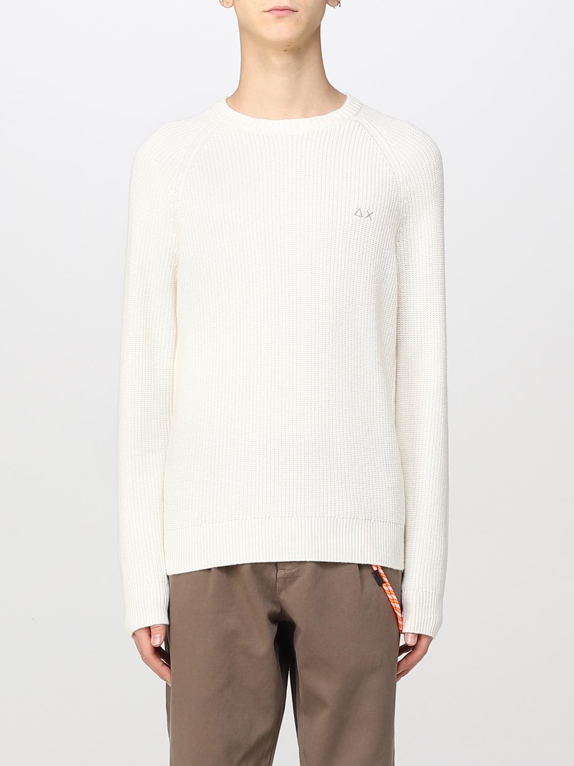 SUN68 SWEATER: Sweater men Sun 68, White - Img 1