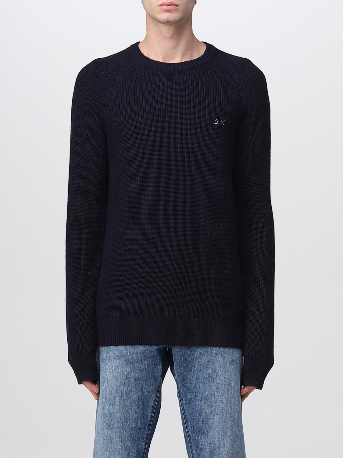 SUN68 SWEATER: Sweater men Sun 68, Blue - Img 1
