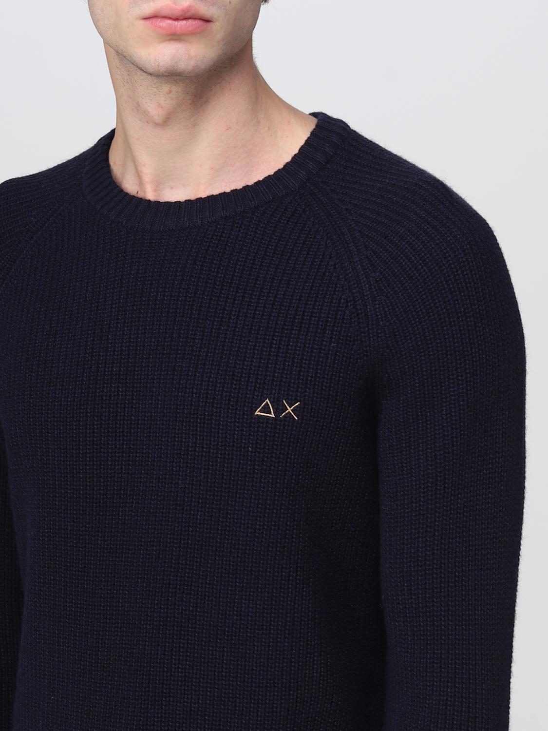 SUN68 SWEATER: Sweater men Sun 68, Blue - Img 3
