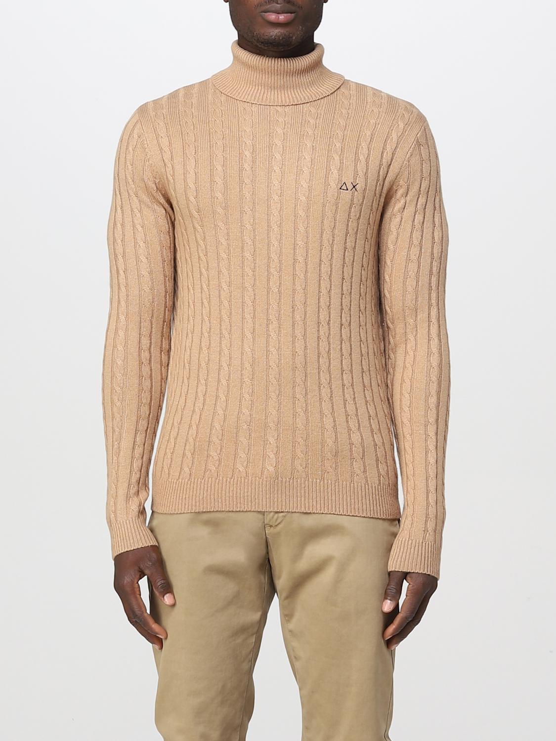 SUN68 SWEATER: Sweater men Sun 68, Beige - Img 1