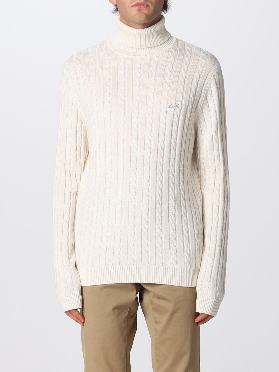 SUN68 SWEATER: Sweater men Sun 68, Yellow Cream - Img 1