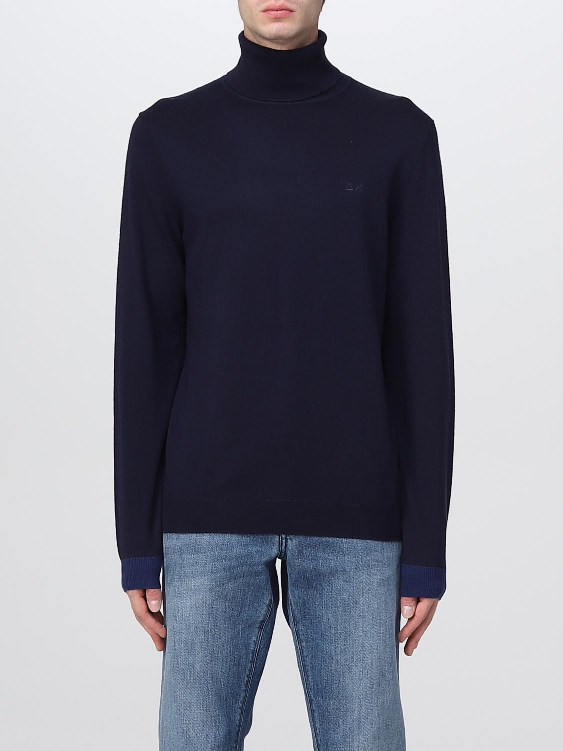 SUN68 SWEATER: Sweater men Sun 68, Blue - Img 1