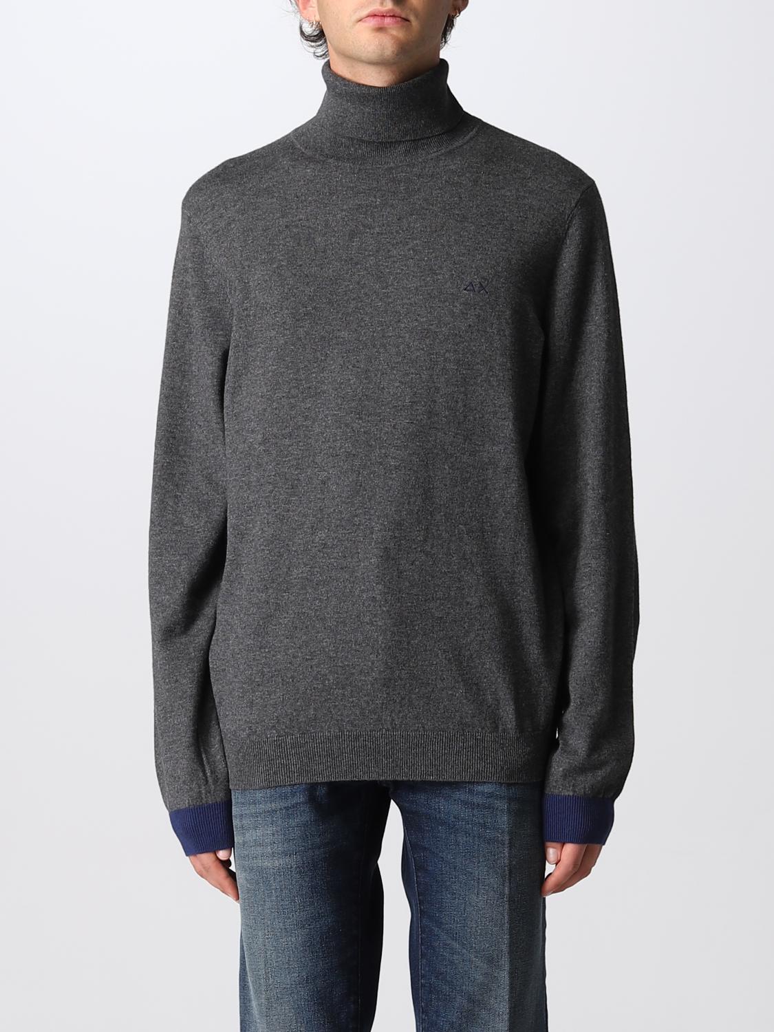 SUN68 SWEATER: Sweater men Sun 68, Charcoal - Img 1