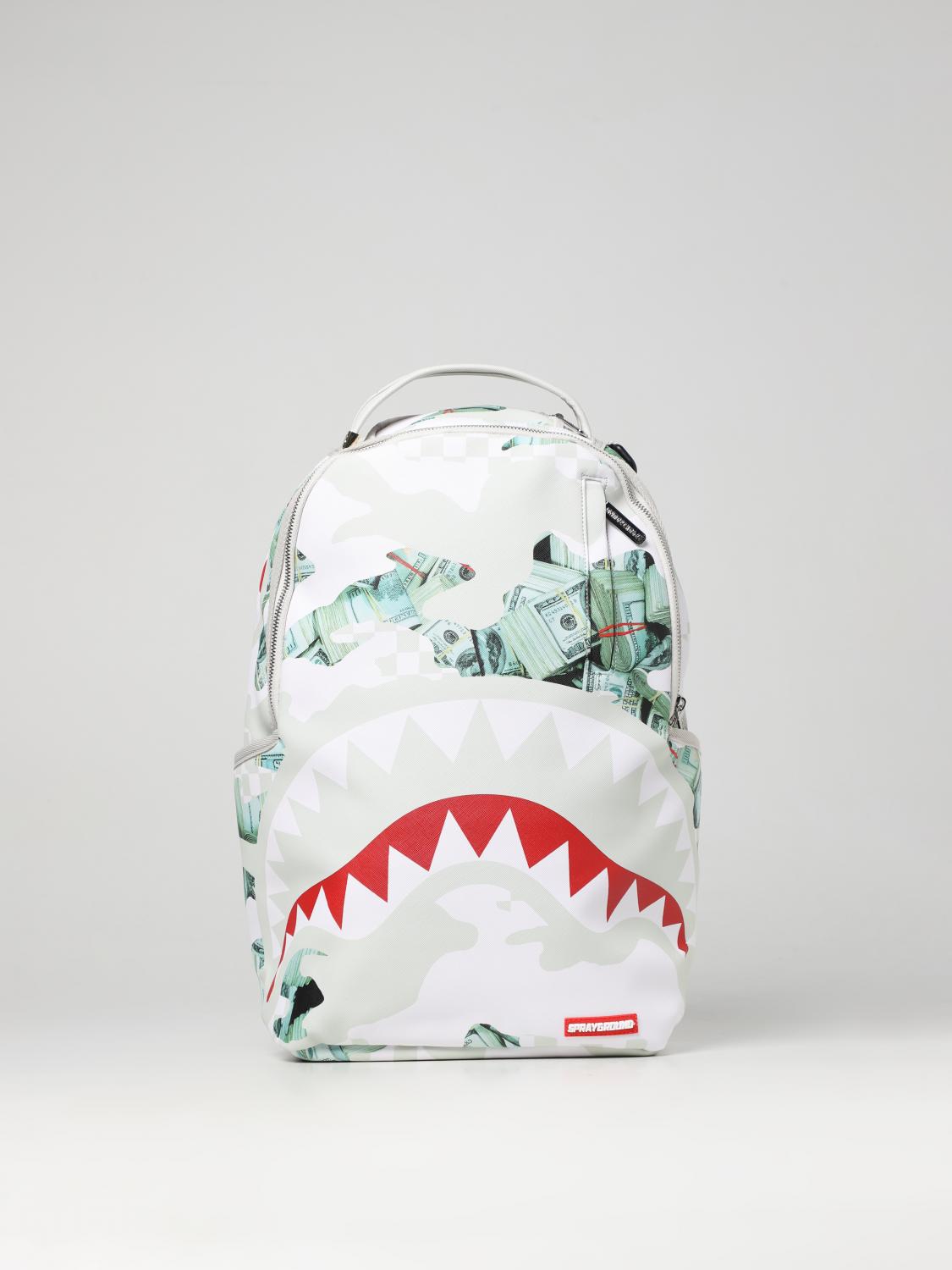 Sprayground Camo Money Money Shark Backpack SPRAYGROUND: Backpack