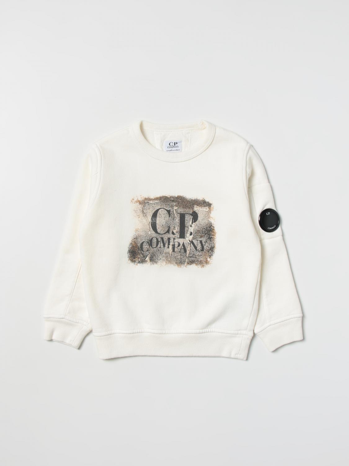C.P. COMPANY JERSEY: Jersey niños C.P. Company, Blanco - Img 1