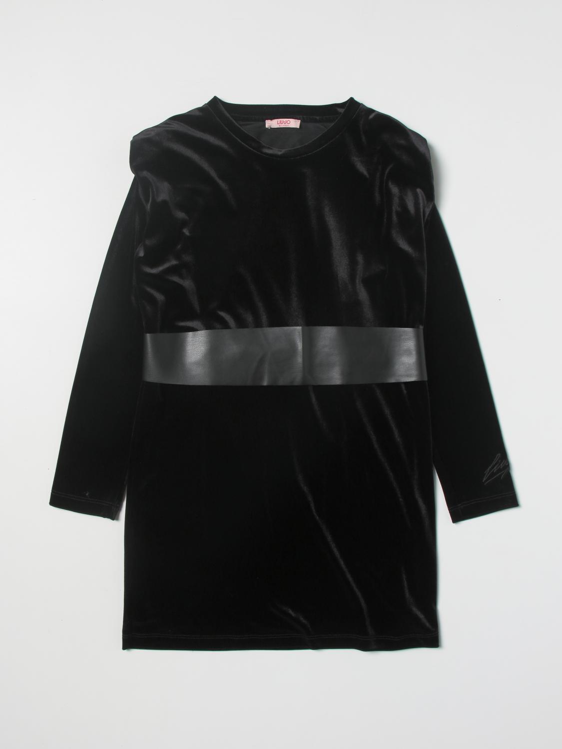 LIU JO VESTIDO: Vestido niños Liu Jo, Negro - Img 1