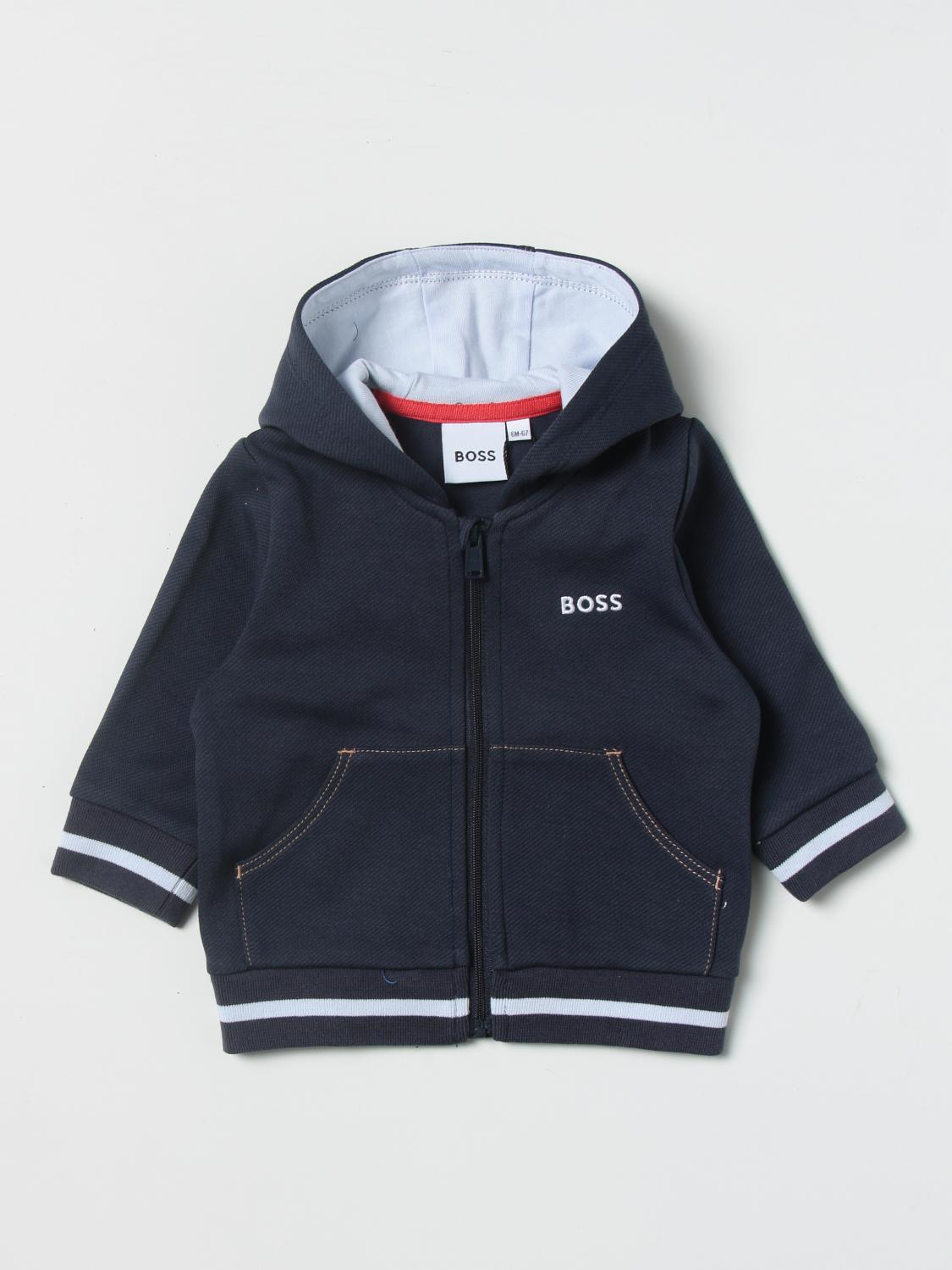 HUGO SWEATER: Sweater kids Hugo Boss, Blue - Img 1