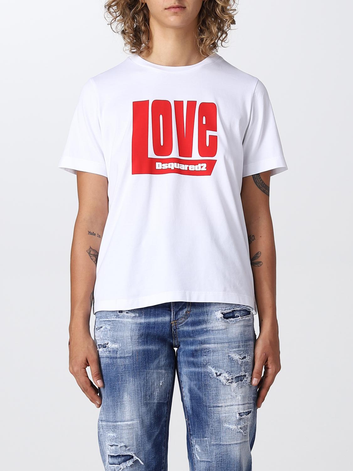 DSQUARED2 CAMISETA: Camiseta mujer Dsquared2, Blanco - Img 1