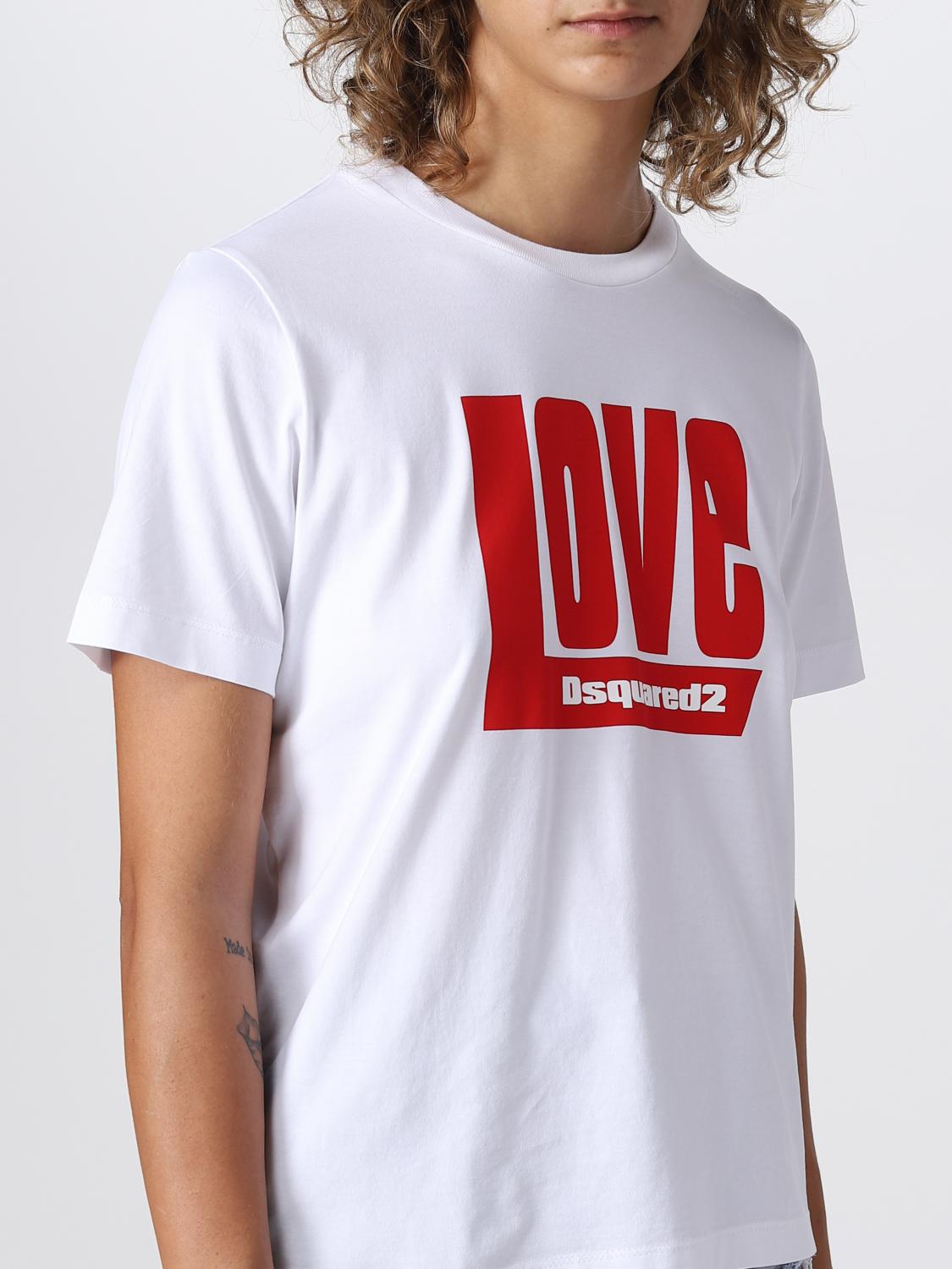 DSQUARED2 CAMISETA: Camiseta mujer Dsquared2, Blanco - Img 3