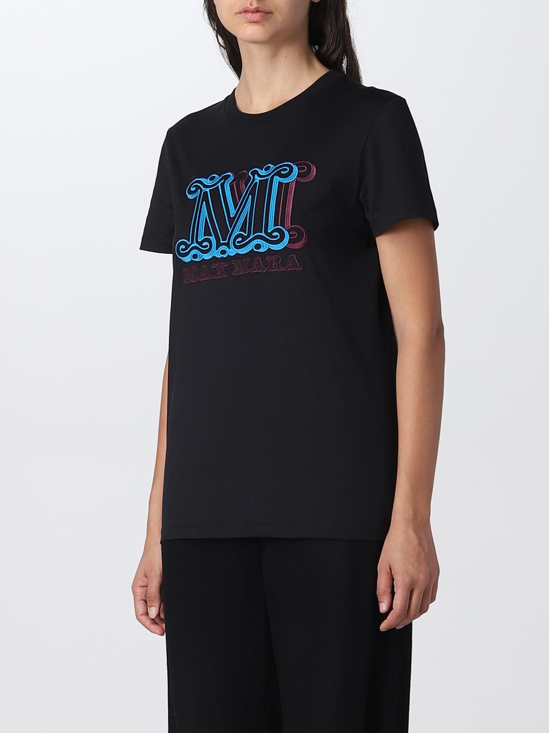 MAX MARA T-SHIRT: T-shirt damen Max Mara, Schwarz - Img 4