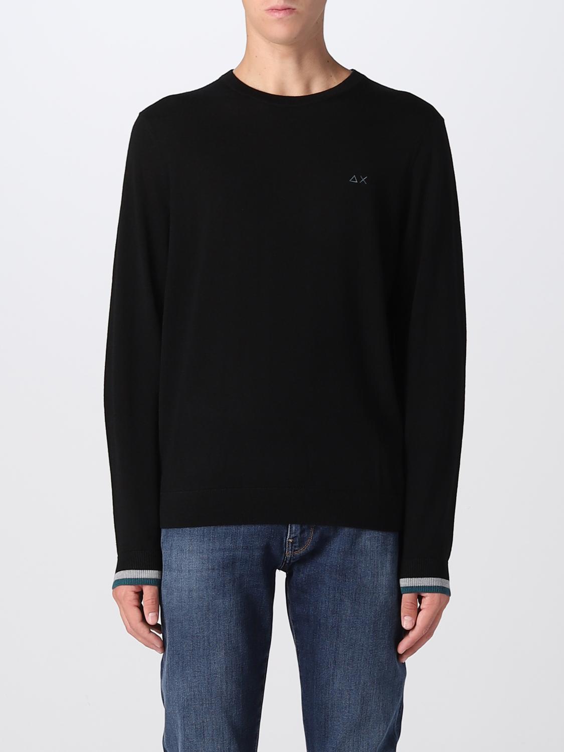 SUN68 SWEATER: Sweater men Sun 68, Black - Img 1