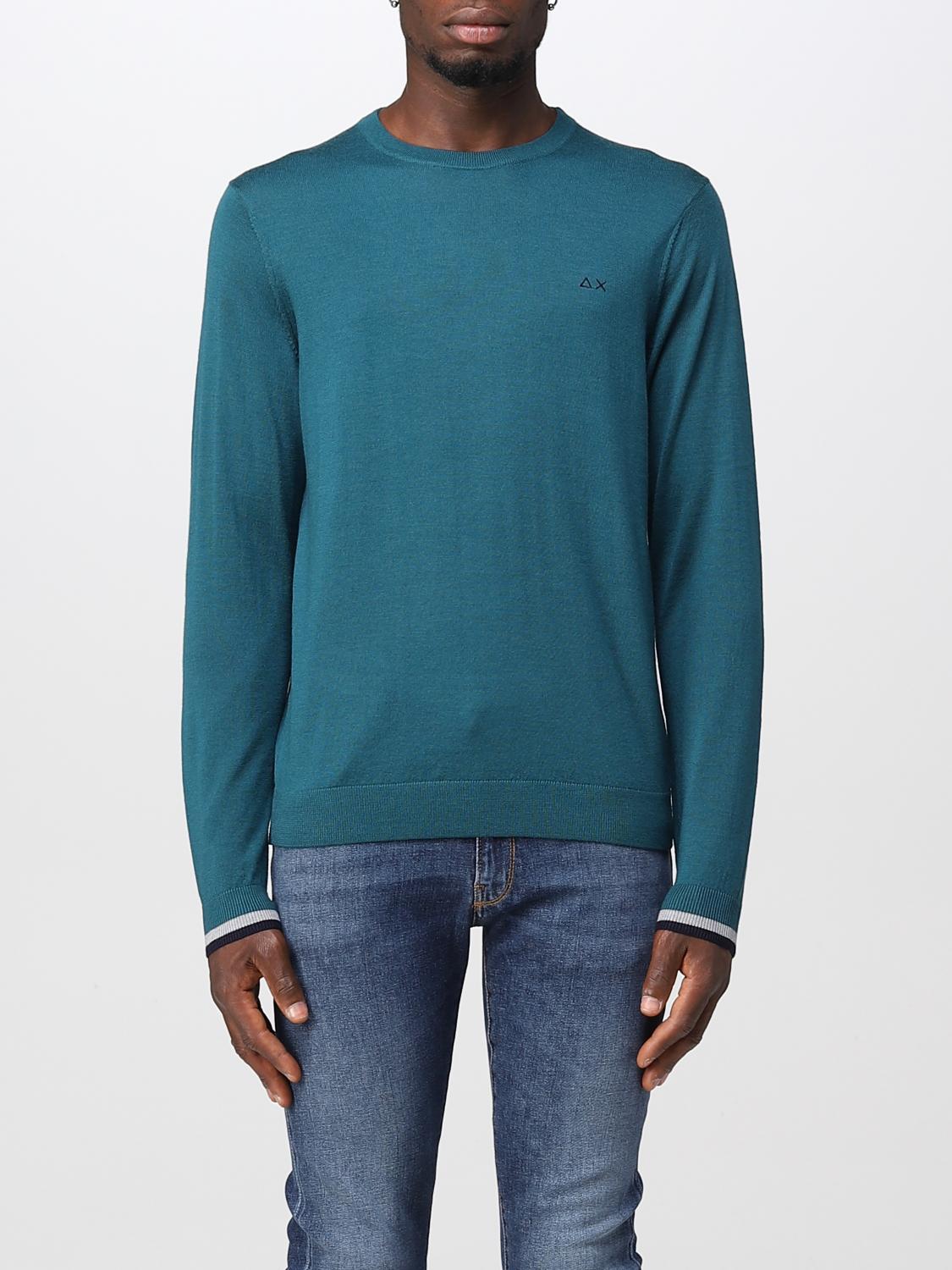 SUN68 SWEATER: Sweater men Sun 68, Green - Img 1