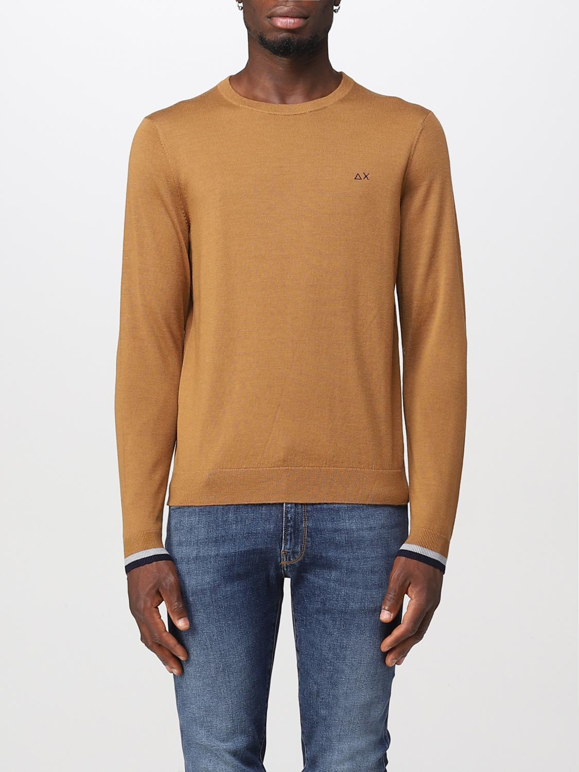 SUN68 SWEATER: Sweater men Sun 68, Camel - Img 1