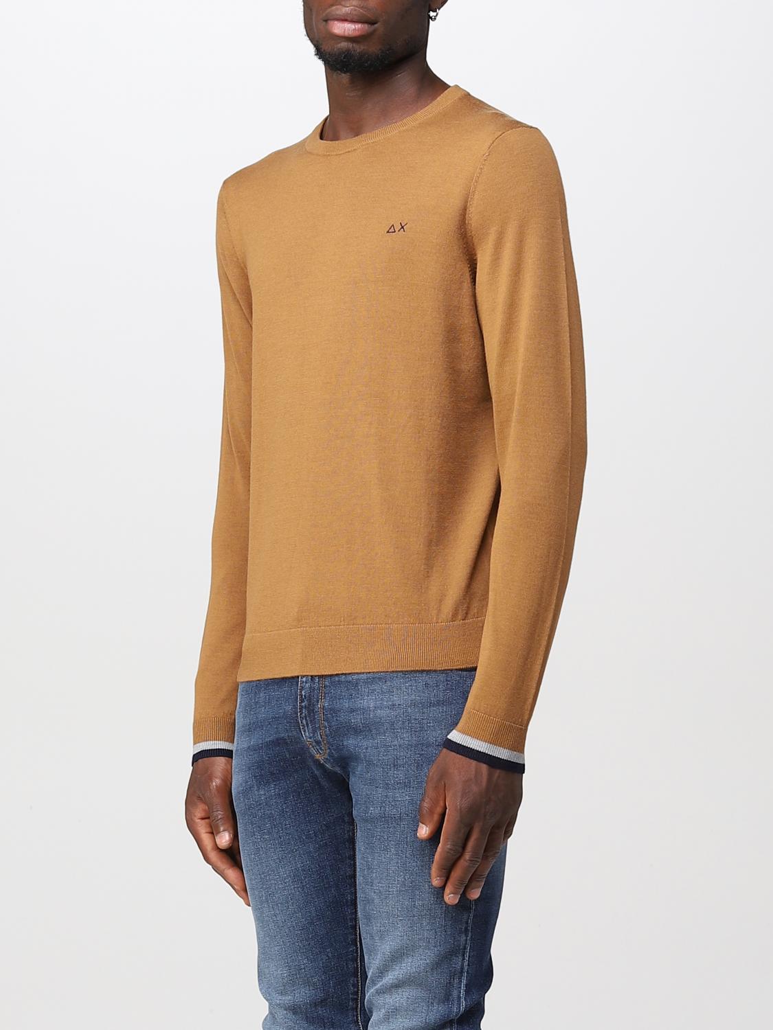 SUN68 SWEATER: Sweater men Sun 68, Camel - Img 3
