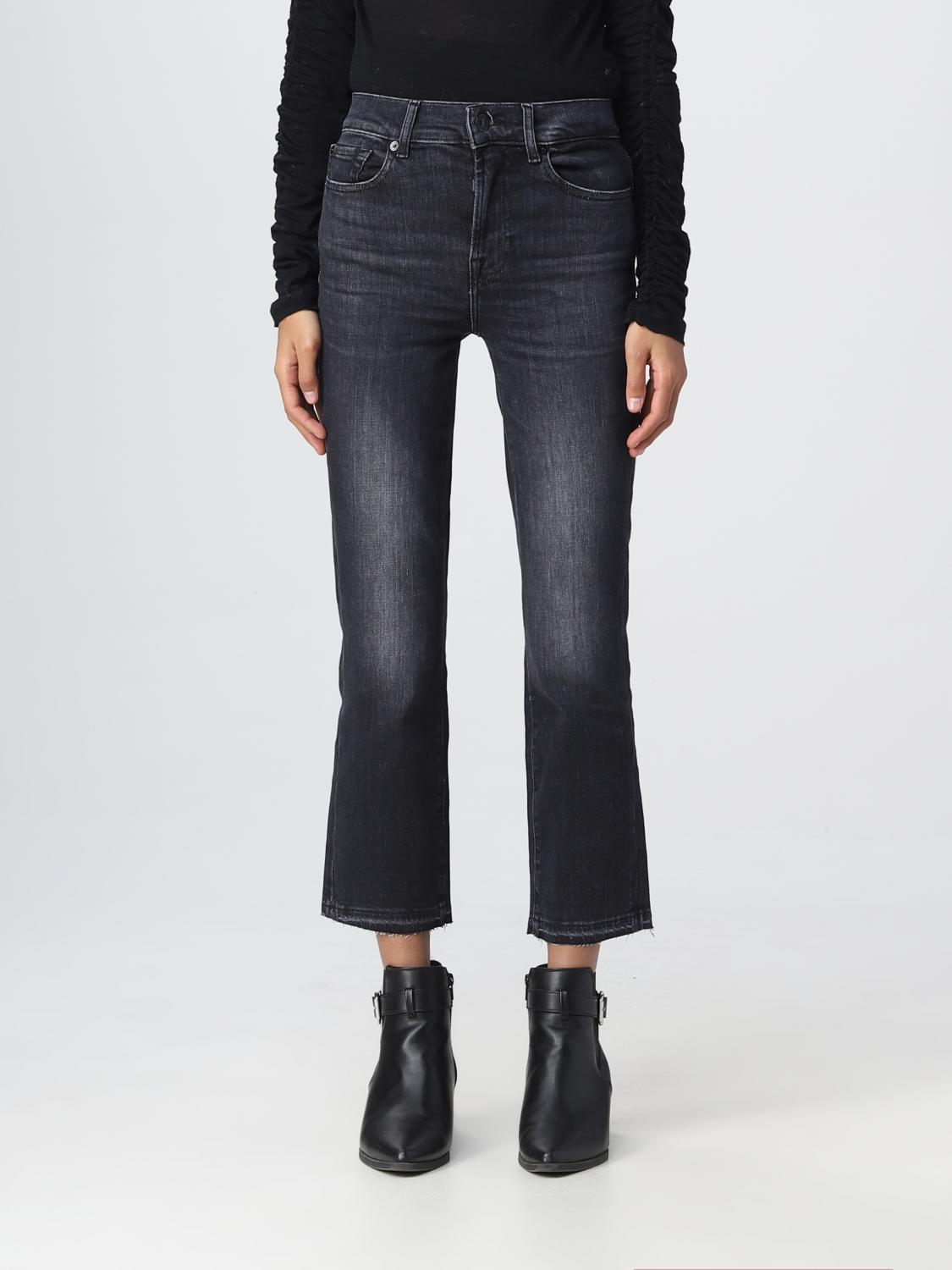 デニム・ジーパン 7 FOR ALL MANKIND Women Denim Pants JSYXC340SPBLACK Black 7 FOR ALL MANKIND: Jeans women - Black | 7 For All Mankind