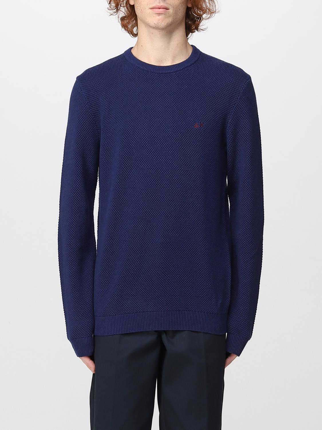 SUN68 SWEATER: Sweater men Sun 68, Blue - Img 1