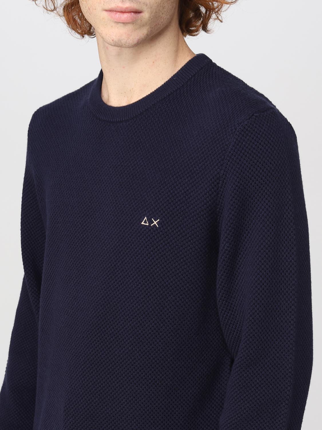 SUN68 SWEATER: Sweater men Sun 68, Navy - Img 3