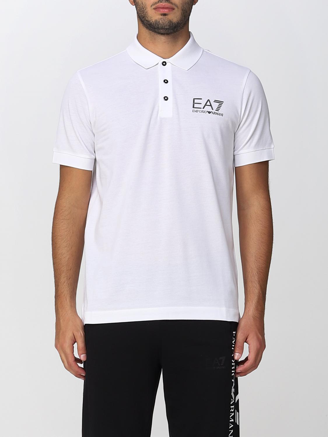 EA7 POLO SHIRT: Polo shirt men Ea7, White - Img 1