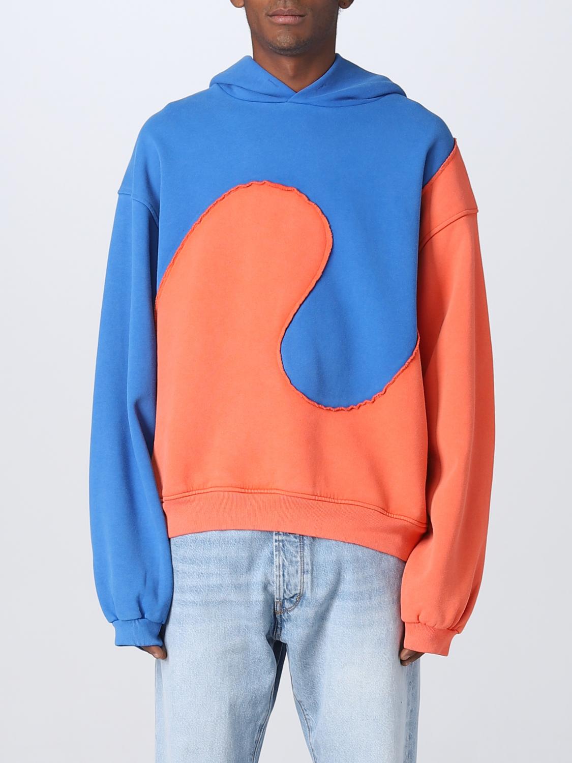 ERL SWEATSHIRT: Sweater men Erl, Blue - Img 1