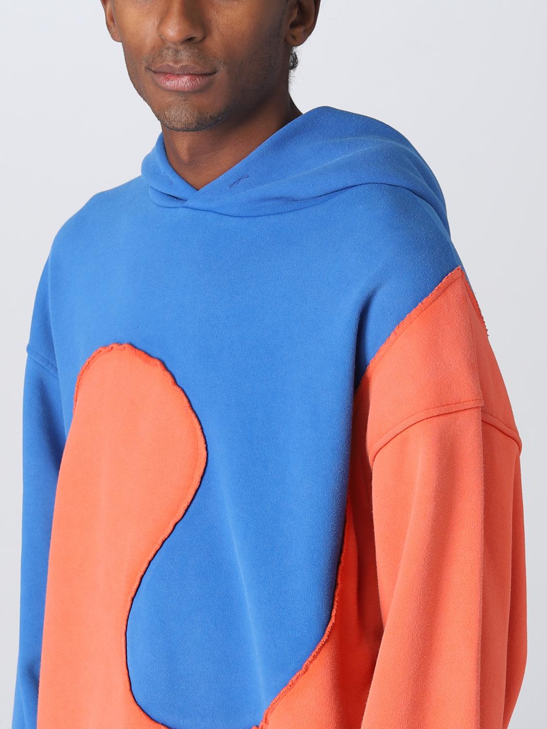 ERL SWEATSHIRT: Sweater men Erl, Blue - Img 4