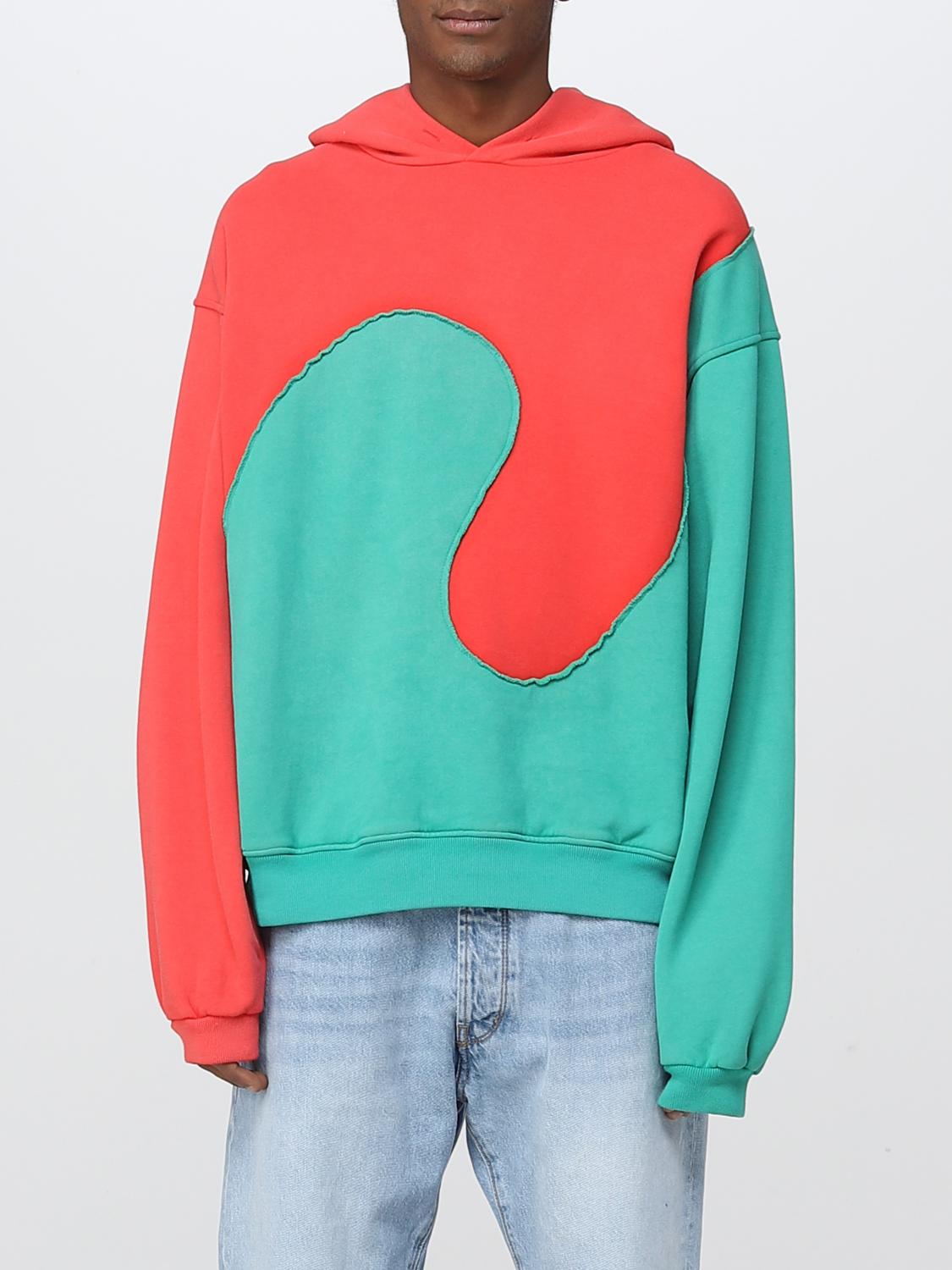 ERL SWEATSHIRT: Sweater men Erl, Red - Img 1