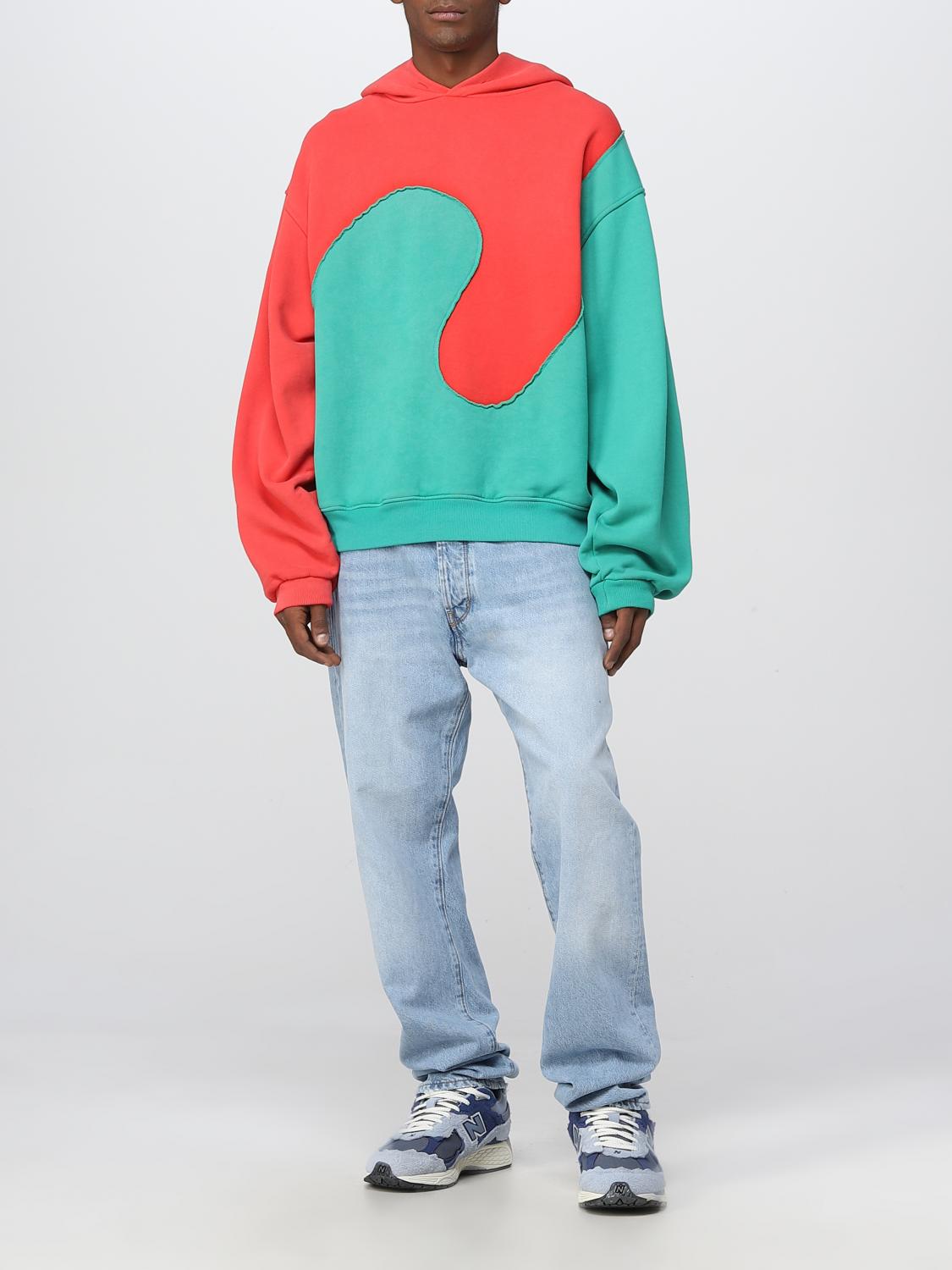 ERL SWEATSHIRT: Sweater men Erl, Red - Img 2