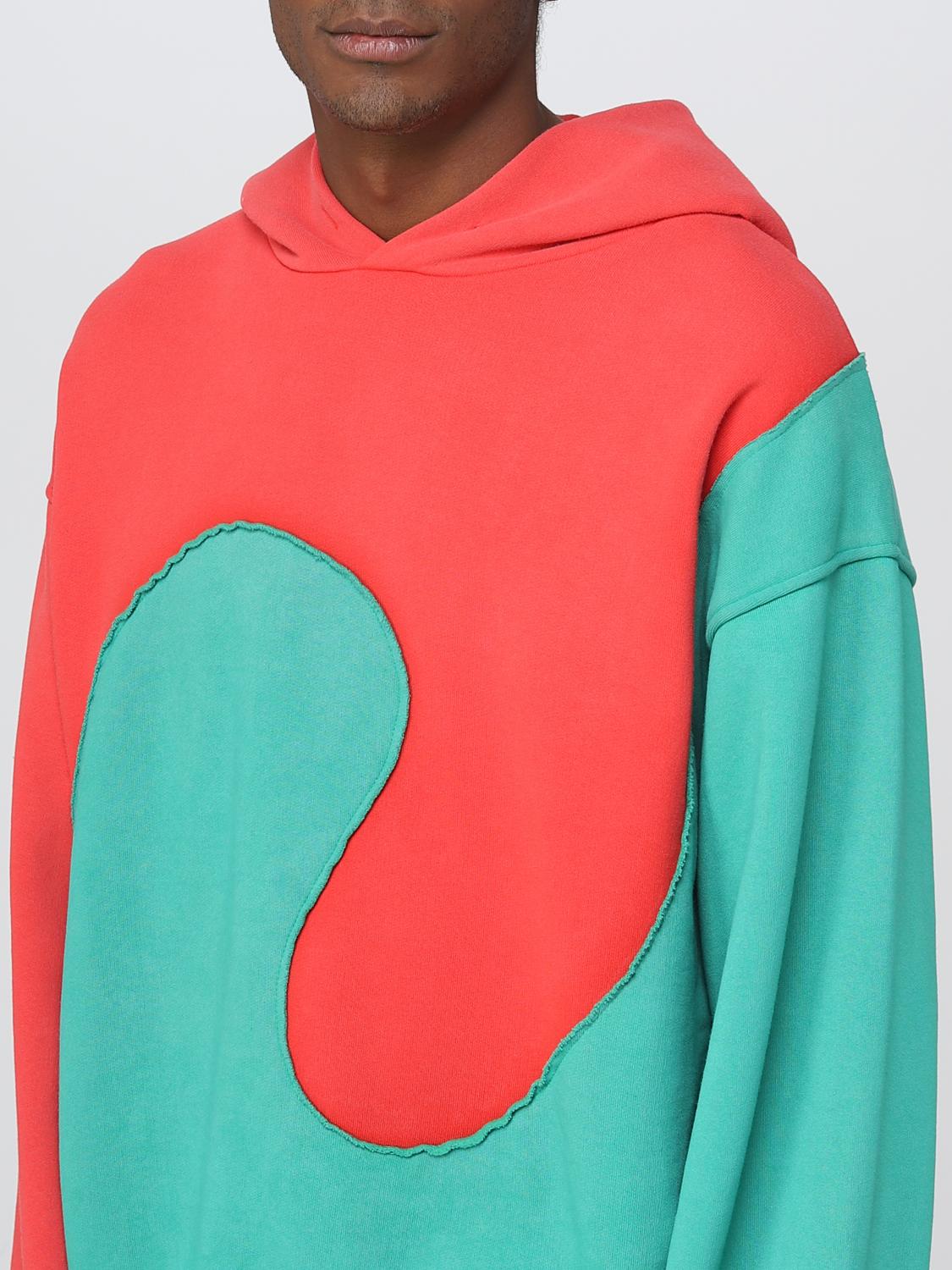 ERL SWEATSHIRT: Sweater men Erl, Red - Img 4