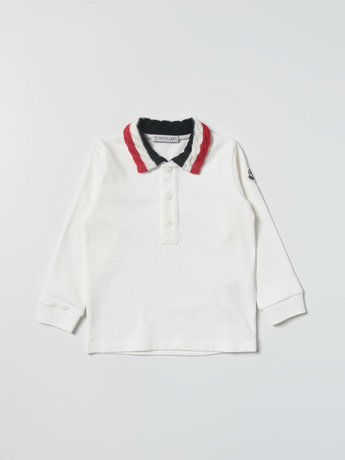 MONCLER POLO: Camiseta niños Moncler, Natural - Img 1