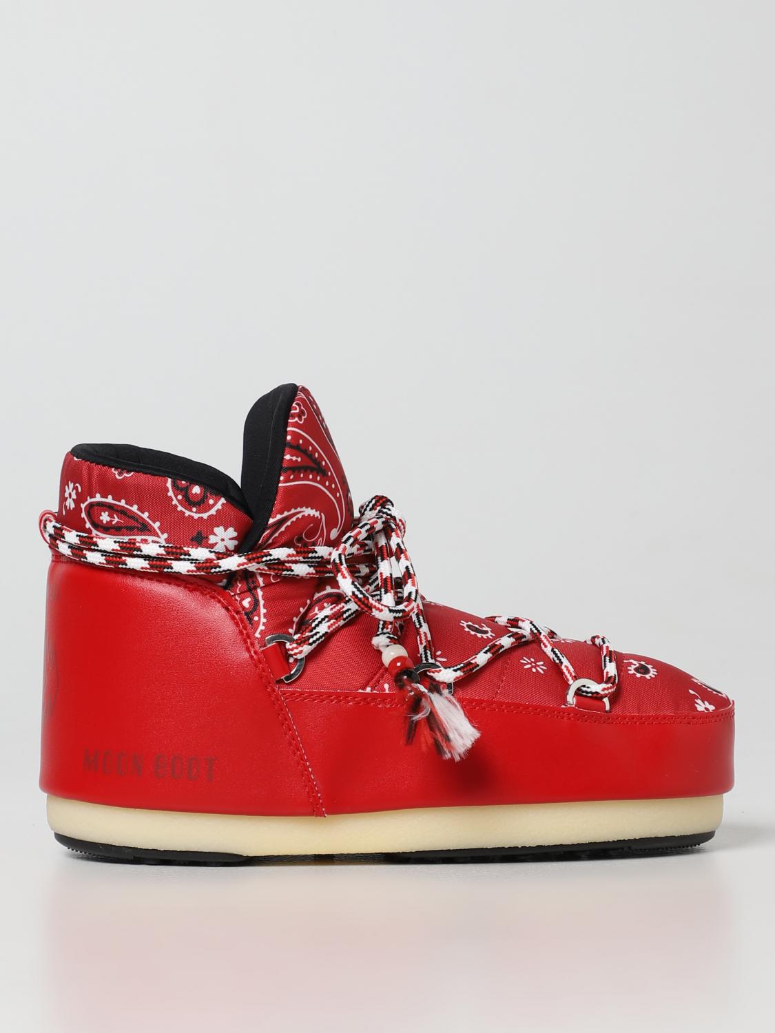 ALANUI BOTINES PLANOS: Botas mujer Alanui, Rojo - Img 1