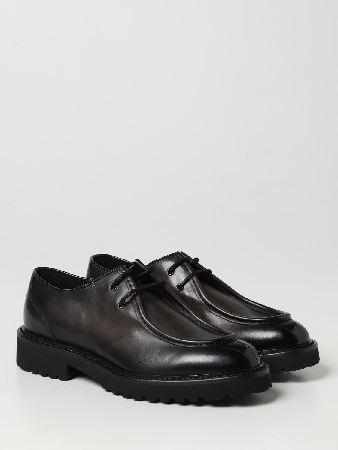 DOUCAL'S SCARPE STRINGATE: Derby Doucal's in pelle, Nero - Img 2